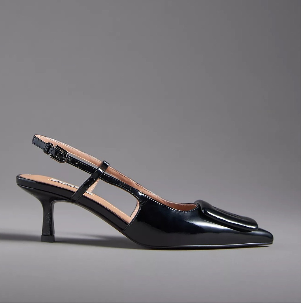 Anthropologie Bibi Lou Robin Pink Kitten Heels 41 - Picture 3 of 5